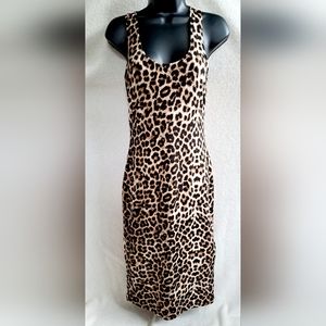 Women's Fashion Nova Animal Print Midi/ Bodycon Dress